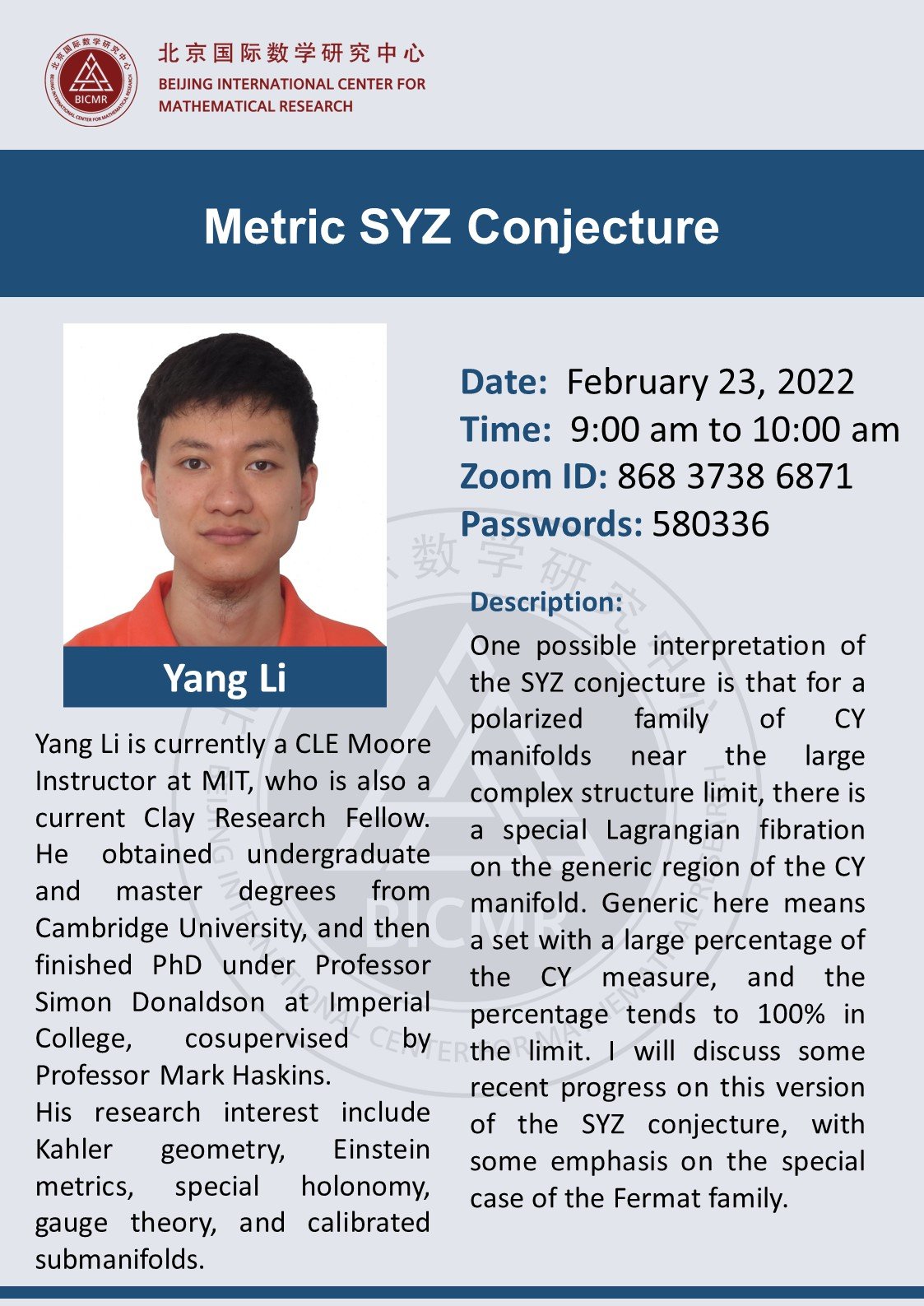 Yang Li(Massachuse
