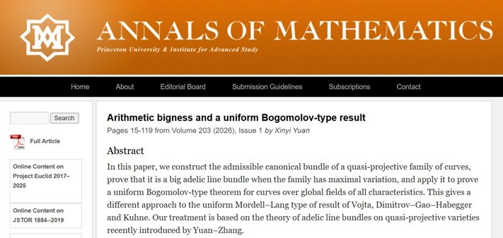 Annals of Mathemat